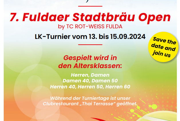 Plakat 7. Fuldaer Stadtbäu Open
